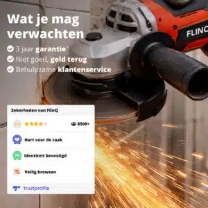 FlinQ Draadloze Haakse Slijper 125mm 20V - Afbeelding 5