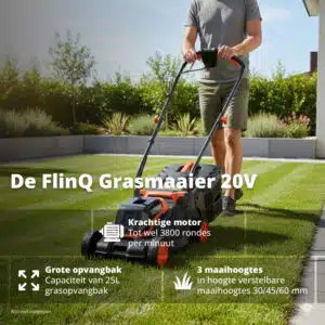 FlinQ Brushed Lawn Mover 20V - Image 2