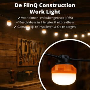 FlinQ LED Construction String Lights - Image 2