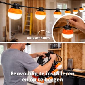 FlinQ LED Construction String Lights - Image 3