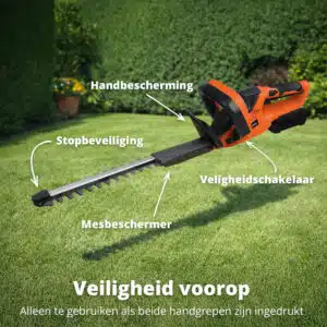 FlinQ Draadloze Heggenschaar 50cm 20V - Afbeelding 5