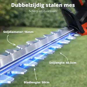 FlinQ Draadloze Heggenschaar 50cm 20V - Afbeelding 6