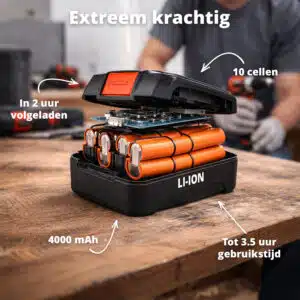 FlinQ Li-ion Batterij 4Ah 20V - Afbeelding 3