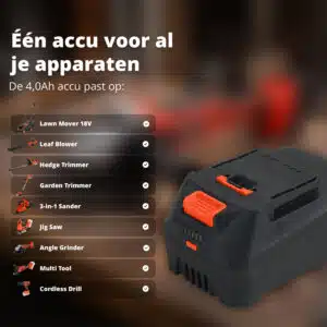 FlinQ Li-ion Batterij 4Ah 20V - Afbeelding 8