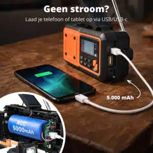 FlinQ FM Noodradio met DAB+ en Bluetooth - RescueWave - Afbeelding 3