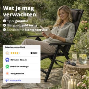 FlinQ Luma Verstelbare Aluminium Tuinstoelen - Afbeelding 8