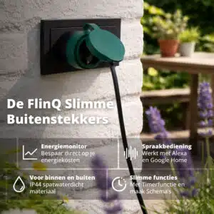 FlinQ Slimme Buiten Stekker met energiemeter - Afbeelding 2