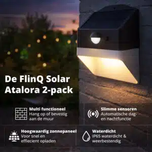 FlinQ Solar Light Atalora 2-pack - Afbeelding 2