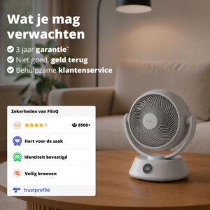 Tweedekans FlinQ Tafelventilator AirGlobe - Afbeelding 11