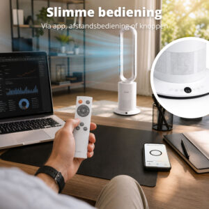 FlinQ Slimme 2-in-1 Bladloze Ventilator & Verwarming - Afbeelding 6