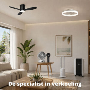 FlinQ Slimme 2-in-1 Bladloze Ventilator & Verwarming - Afbeelding 9