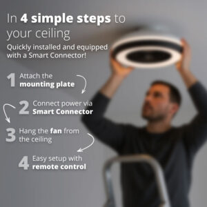 FlinQ Smart Ceiling Fan with Light LumiFan - Image 4