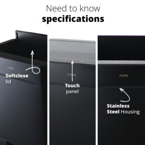 FlinQ Sensor Waste Separation Bin 60L Senzaro - Image 3