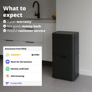 FlinQ Sensor Waste Separation Bin 60L Senzaro - Image 7