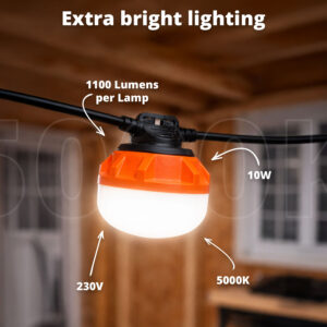 FlinQ LED Construction String Lights - Image 4