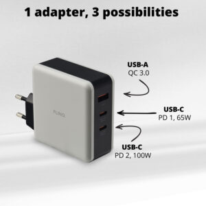 FlinQ 100W Fast Charger USB-C + USB-C Cable - Image 4