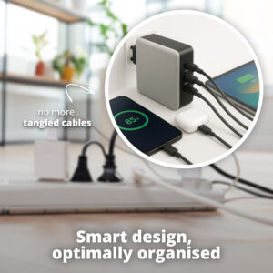 FlinQ 100W Fast Charger USB-C + USB-C Cable - Image 6