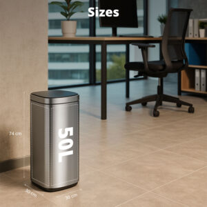 FlinQ Rechargeable Sensor Trash Can Velo 50L - Image 7