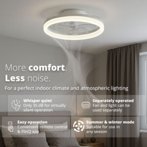 Second Chance FlinQ Smart Ceiling Fan with AeroGlow Lighting - Image 2
