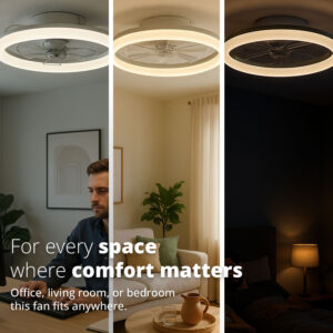 Second Chance FlinQ Smart Ceiling Fan with AeroGlow Lighting - Image 3