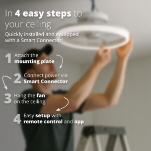 Second Chance FlinQ Smart Ceiling Fan with AeroGlow Lighting - Image 4