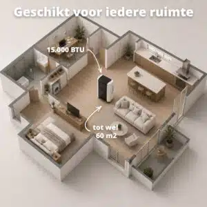 FlinQ Slimme Mobiele Airco 15000 BTU - Afbeelding 5
