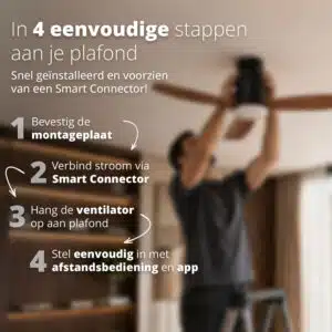 FlinQ Smart Ceiling Fan with Light Venturo - Image 4
