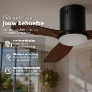FlinQ Smart Ceiling Fan with Light Venturo - Image 6