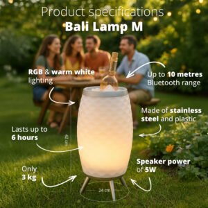 FlinQ Wireless Speaker Lamp and Wine Cooler - Image 3