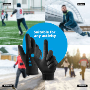 FlinQ Water and Windproof TouchGrip Sport Gloves Unisex - Image 8