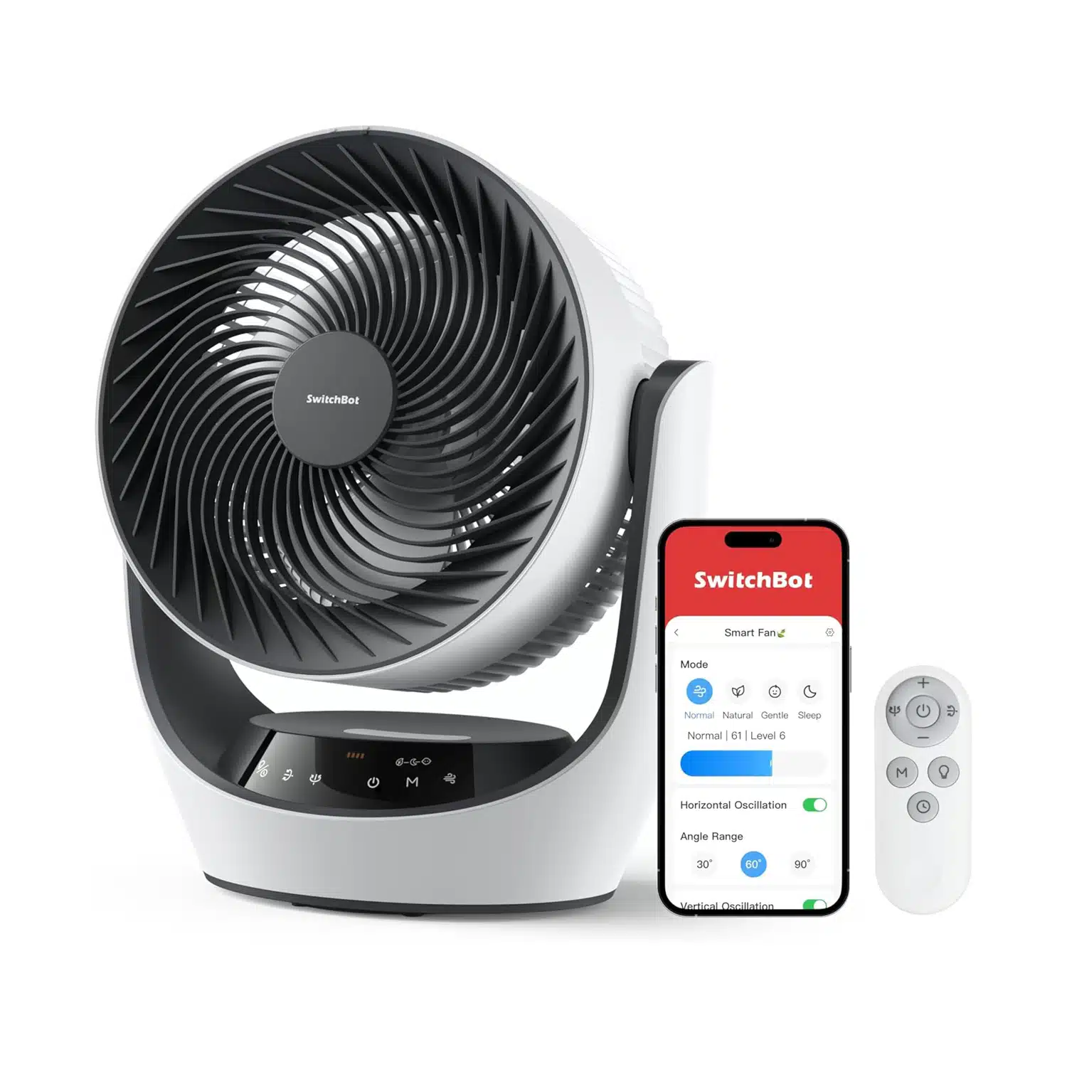 SwitchBot Slimme Circulatieventilator met Accu